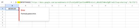 How To Fix IMPORTRANGE Formula Parse Error in Google Sheets.
